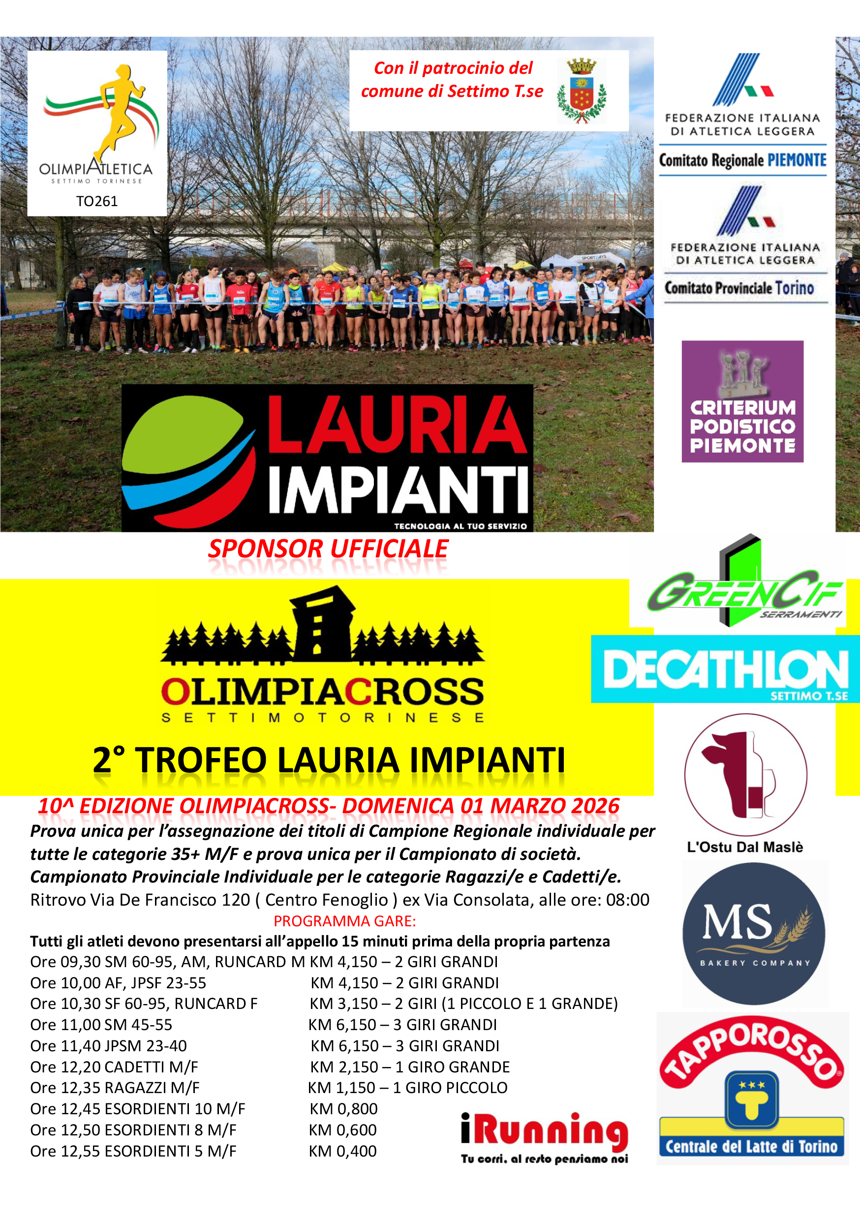 10^ Edizione OlimpiaCross (5^ Gara sociale)